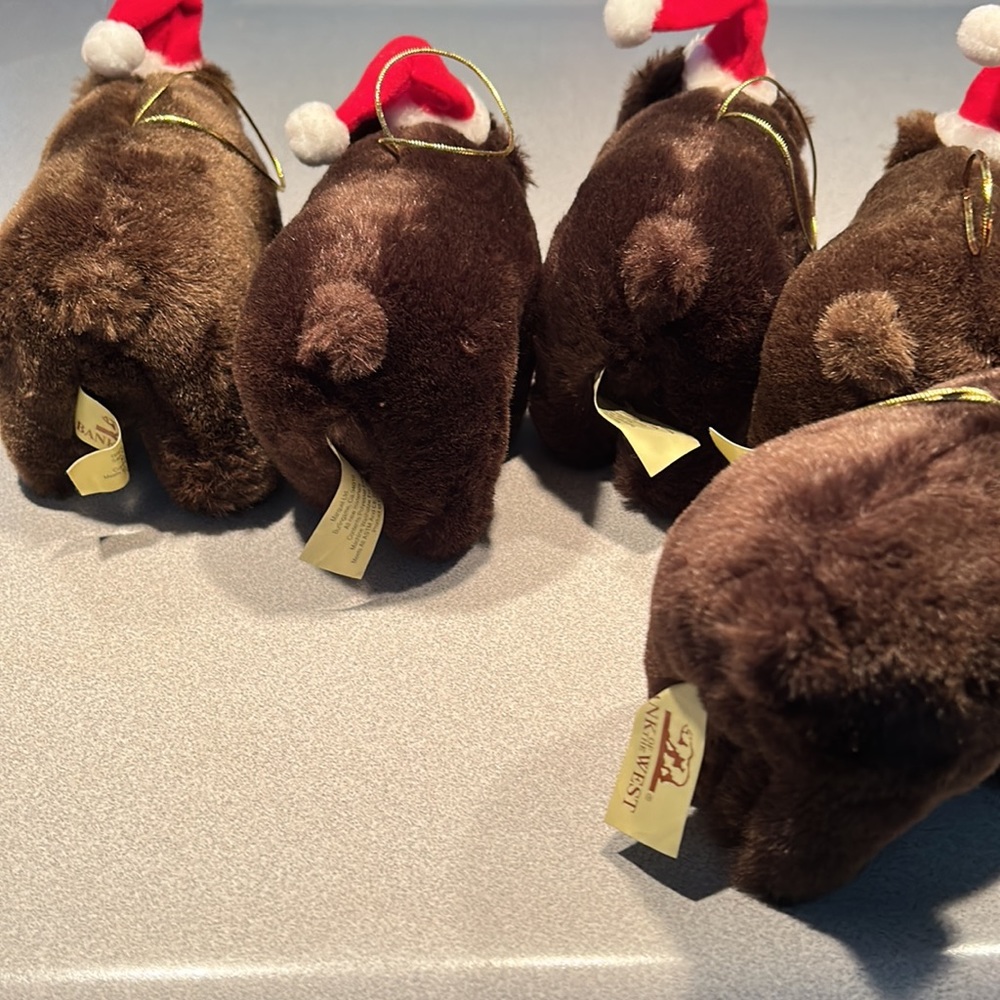 5 Precious Bank of the West Bear Ornaments - Picture 6 of 10